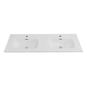 Керамическая раковина с двумя чашами BelBagno BB1200-2-ETL