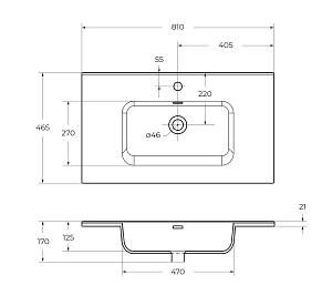 Керамическая раковина BelBagno BB800ETL