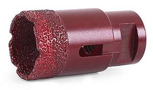 Алмазная коронка MESSER по камню с хвостовиком M14 (вакуумное спекание алмазов) 68 мм (06-35-068)