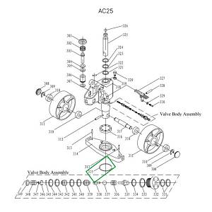 Стопорное кольцо опорной площадки для гидравлических тележек AC25