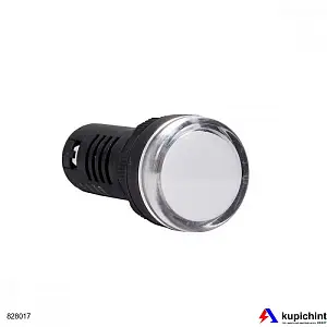 Индикатор ND16-22D/2C белый, встр. резистор, IP65 АС/DC230В (R) (CHINT), арт.828017