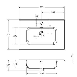 Керамическая раковина BelBagno BB700ETL