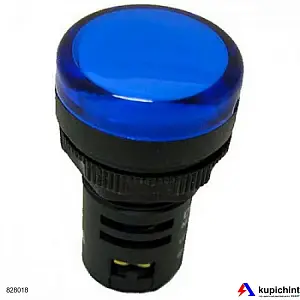 Индикатор ND16-22D/2C синий, встр. резистор, IP65 АС/DC230В (R) (CHINT), арт.828018