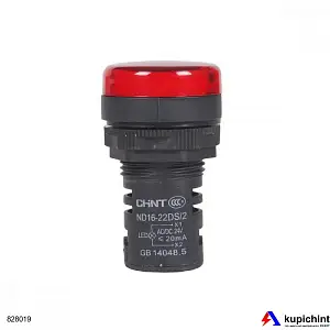 Индикатор ND16-22D/2C красный, встр. резистор, IP65 АС/DC230В (R) (CHINT), арт.828019